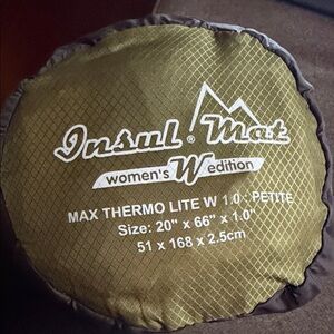 Women's Max Thermo Lite W 1.0 Petite Sleeping Pad - Olive Green